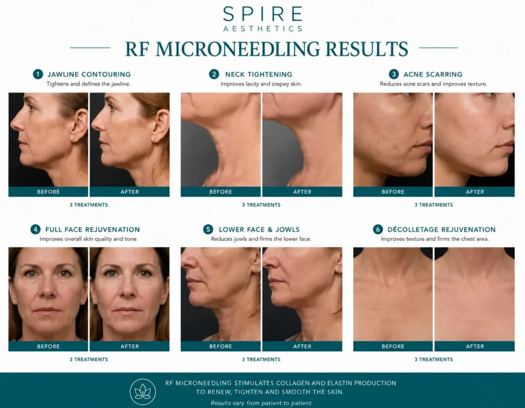 RF Microneedling Skin tightening Newlands results
